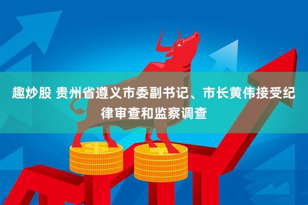 趣炒股 贵州省遵义市委副书记、市长黄伟接受纪律审查和监察调查
