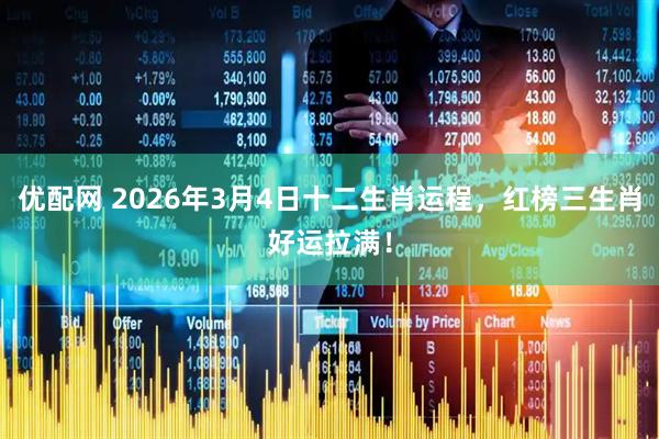 优配网 2026年3月4日十二生肖运程，红榜三生肖好运拉满！
