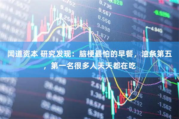 闻道资本 研究发现：脑梗最怕的早餐，油条第五，第一名很多人天天都在吃